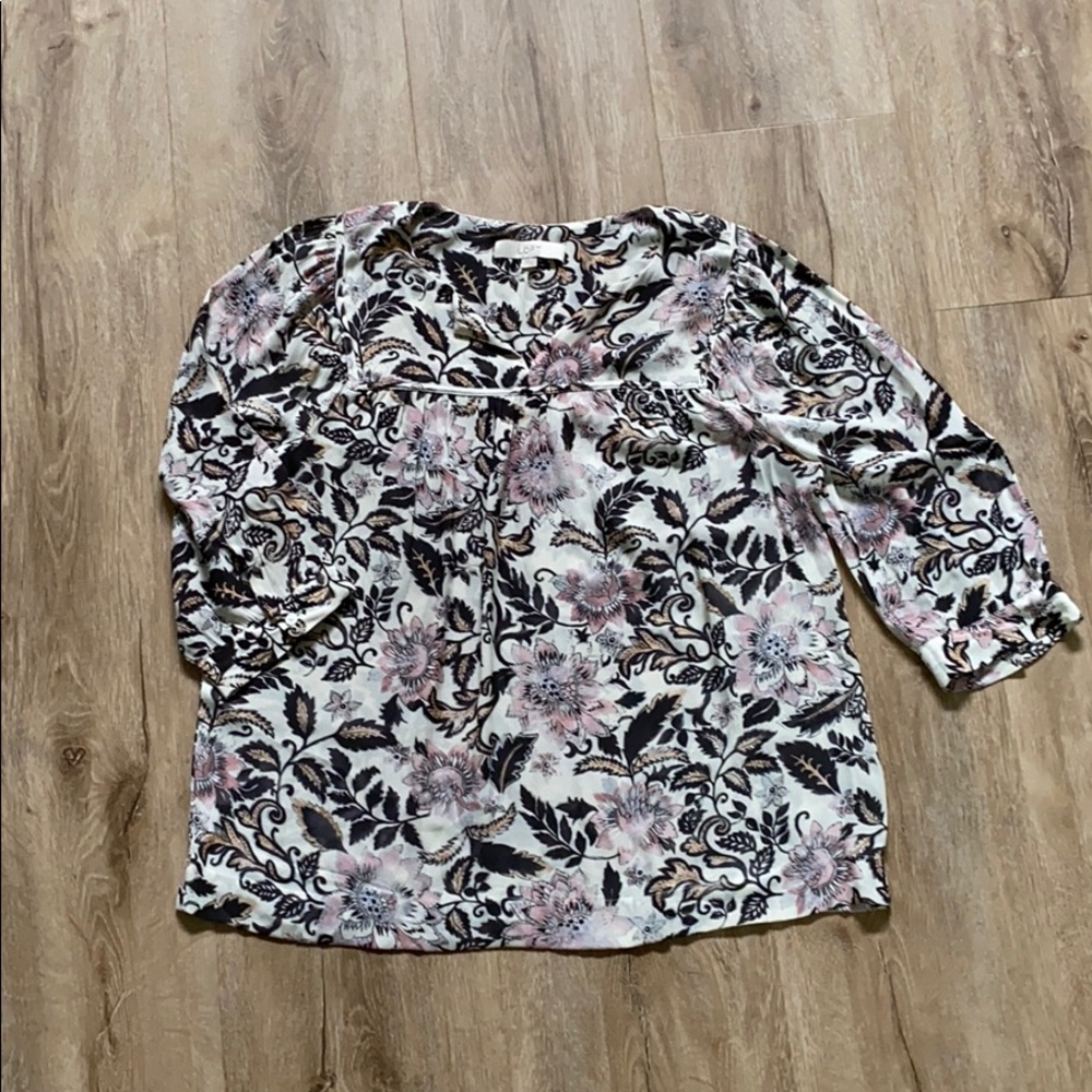 Loft 3/4 sleeve top